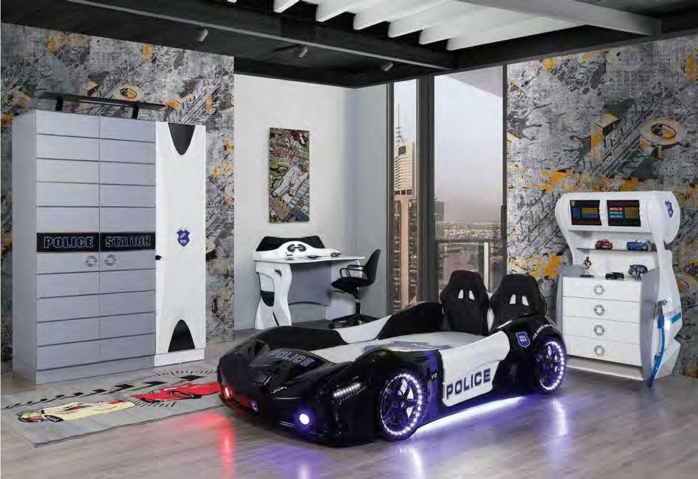 Kinder Bett Rennwagen Schlafzimmer Betten Möbel Matratze Autobett Neu