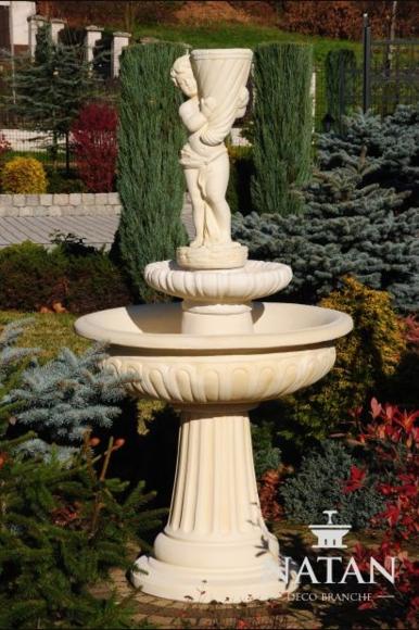 Zierbrunnen Springbrunnen Skulptur Dekor Garten Brunnen Fontaine Teich