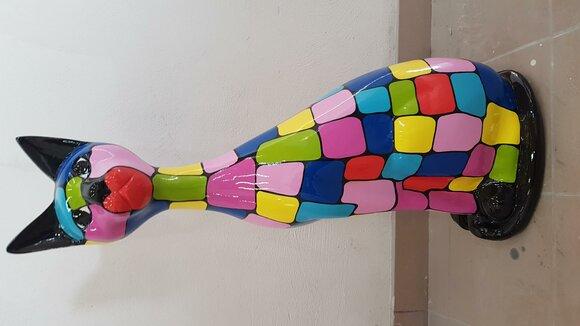 Designer Abstrakte Figur Moderne Figuren Dekoration Bunte Katze Skulpturen