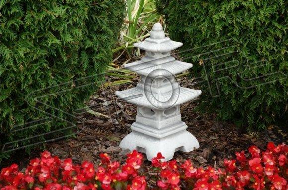 Japanischer Garten Lampen Dekoration Beleuchtung Weiß Natur Vogel Tränke