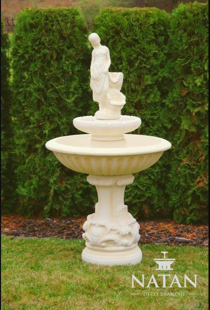 Edler Wasser Springbrunnen Terrasse Brunnen Garten Fontaine
