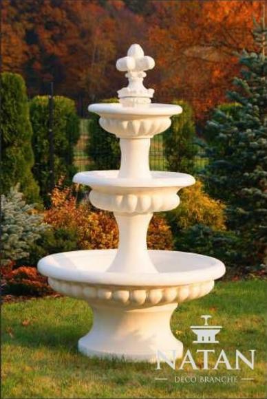 Springbrunnen Garten Teich Brunnen 205cm Steinbrunnen Gartenbrunnen