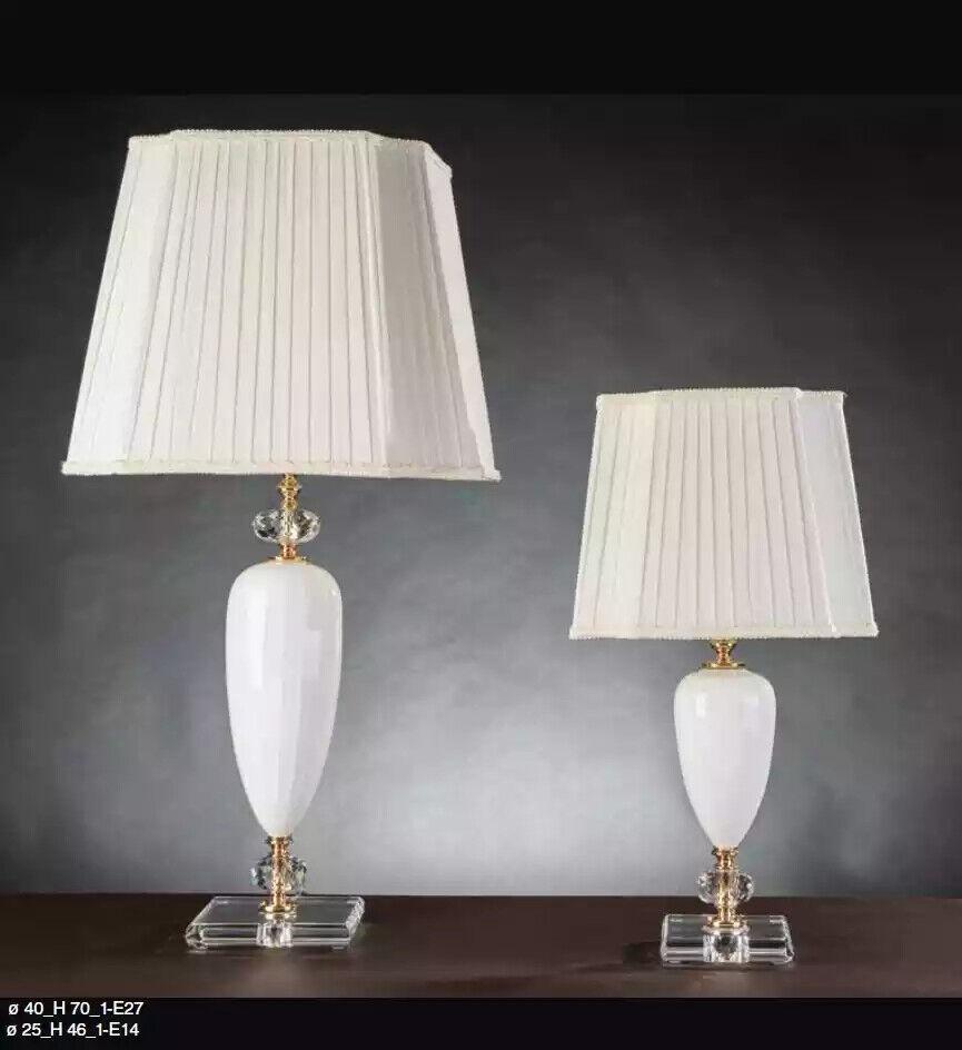 Tischleuchte Art déco Stil Tisch Lampe Kristall Leuchte Lampen Lucia neu