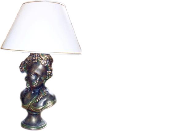 Antik Stil Büste Tischlampe Tisch Leuchte Lampen Leuchten