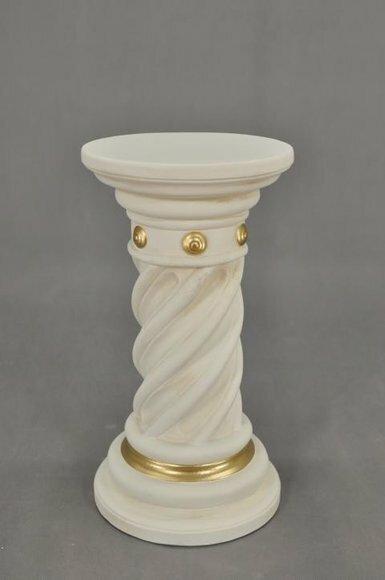 Medusa Säule Römische Säulen Marmor Antik Skulptur Figur Deko Dekoration