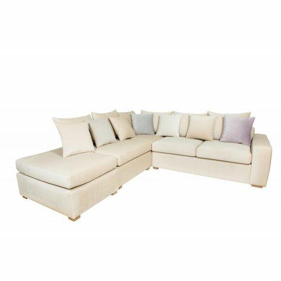 Ecksofa Chesterfield Polster Sofa Polster Sitze Ecke Sofas Neu Samt Eckgarnitur