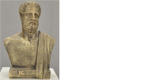 Design Hippokrates Büste Figur Statue Skulptur Skulpturen