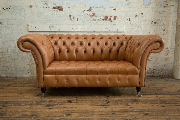 Braune Designer Sofa Couch Polster XXL 2 Sitzer Big Sofas Couchen