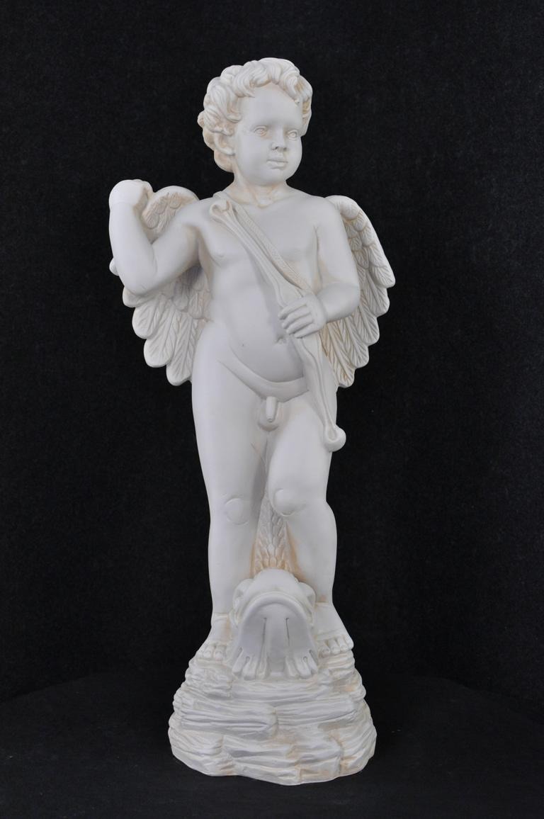 Figur Skulptur Engel Amor Figuren Skulpturen 74,5cm Design Statuen