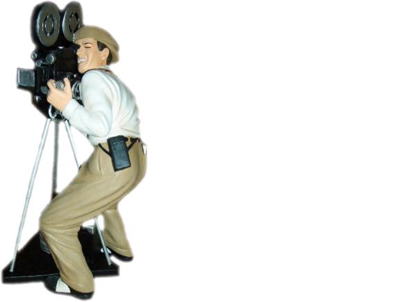 Design Film Kino Figur Camera Statue Skulptur Figuren Skulpturen