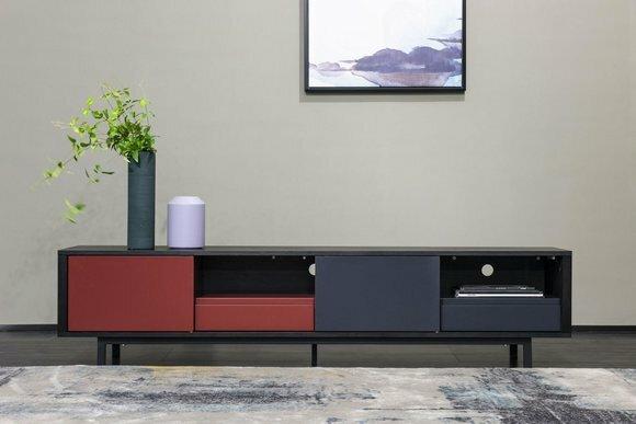 rtv design sideboard fernseh wand low board luxus kommode schrank