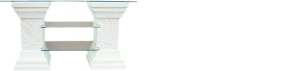 Design Vitrine Regal Glas Säule Dekor Vitrinen Regale TV Schrank Wohnzimmer