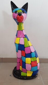 Abstrakte Deko Figur Statue Skulptur 85cm Figuren Statuen Skulpturen