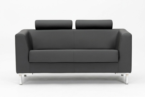 2-Sitzer Sofa Couch Polster Sitz Leder Designer Textil 2 Sitzer Couchen Polster