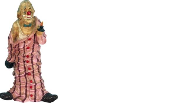Design Clown schlafen Figur Statue Skulptur Figuren Skulpturen