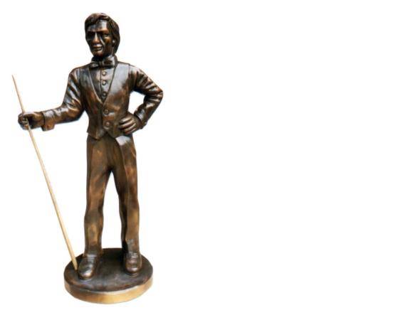 Design Pool Snooker Billard Figur Statue Skulptur Figuren Skulpturen