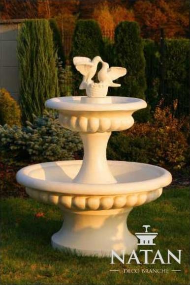 Zierbrunnen Springbrunnen Skulptur 138cm Brunnen Deko Garten Fontaine