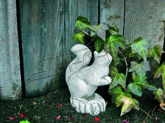 Garten Dekoration Eichhörnchen Deko Terrasse Stein Figuren Figur Statue