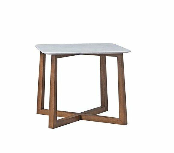 Beistell Tisch Designer Couch Tische Granit Optik holz Couch Sofa 51 cm