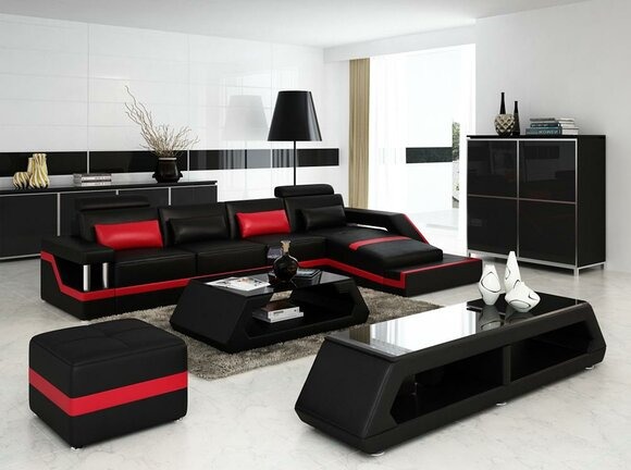 Designer Sofa Wohnlandschaft Ecksofa Eckcouch Hamburg III