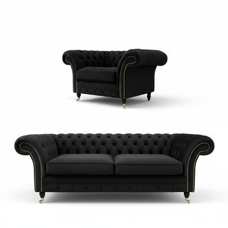 3+2+1 Sofagarnitur Chesterfield Polster Sofa Sofas Couchen Textil