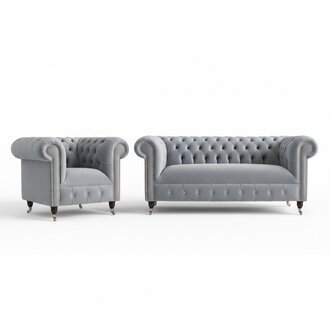 3+2+1 Sofagarnitur Chesterfield Polster Sofa Sofas Couchen Couch