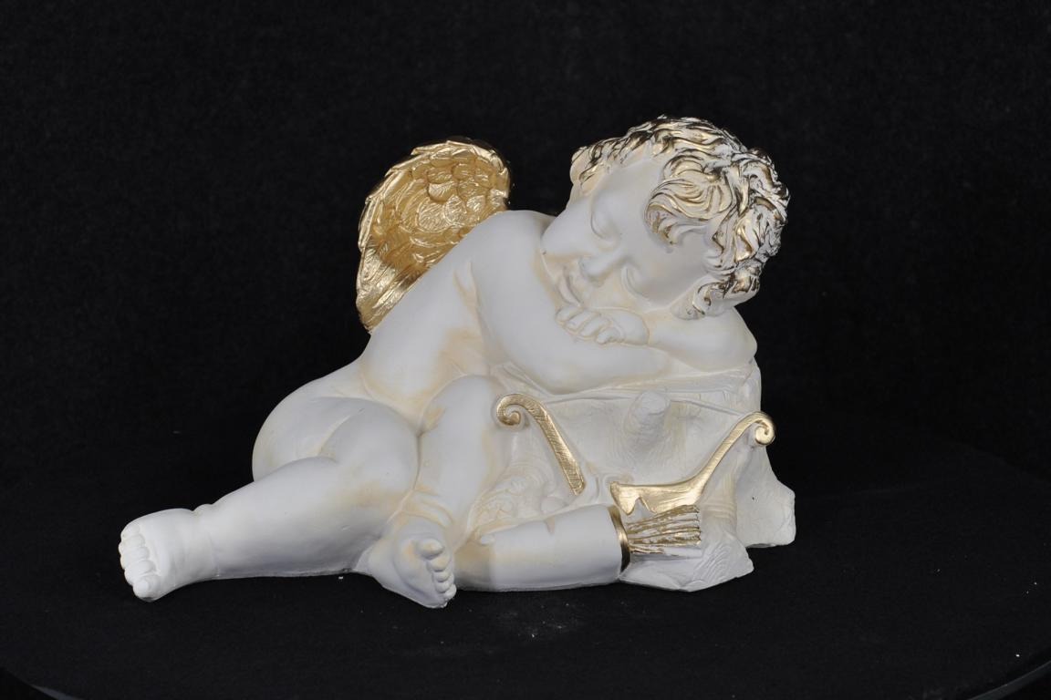 Figur Skulptur Engel Skulpturen Figuren Amor 24cm Design Statuen Statue
