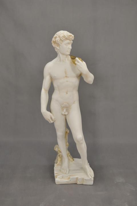 David Skulpturen Skulptur Statue Gartenfigur Figur Dekofigur Mann