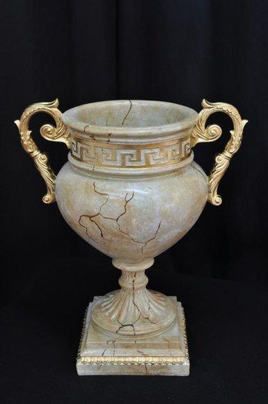 Design Blumen Topf Dekoration Dekorative XXL Vase Vasen Handarbeit Kelch