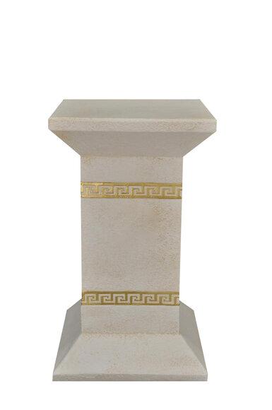 Medusa Säule Römische Antik Säulen Marmor Skulptur Dekoration Figur Deko