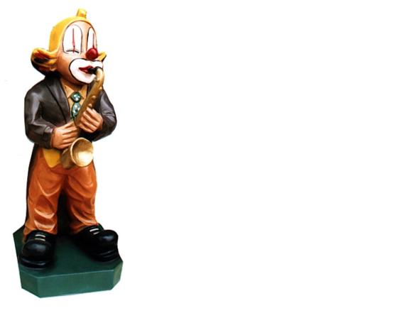 Design Clown Figur Statue Skulptur Figuren Karikatur Skulpturen Dekoration