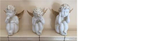 Engel Skulptur Skulpturen Figur Figuren Schutzengel Dekoration 3er