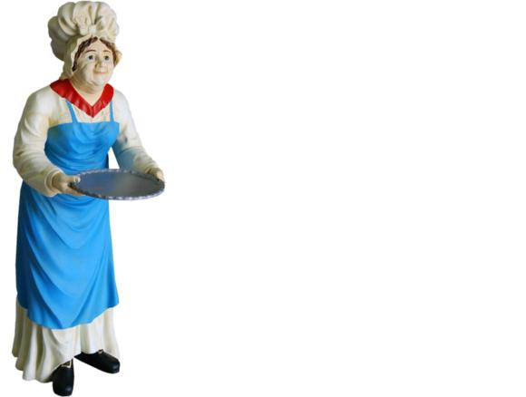 Servier Ständer Großmutter Figur Statue Skulptur Figuren Deko Skulpturen