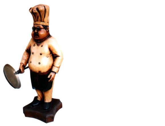 Design Koch Figur Statue Skulptur Figuren Skulpturen Dekoration Chief Deko