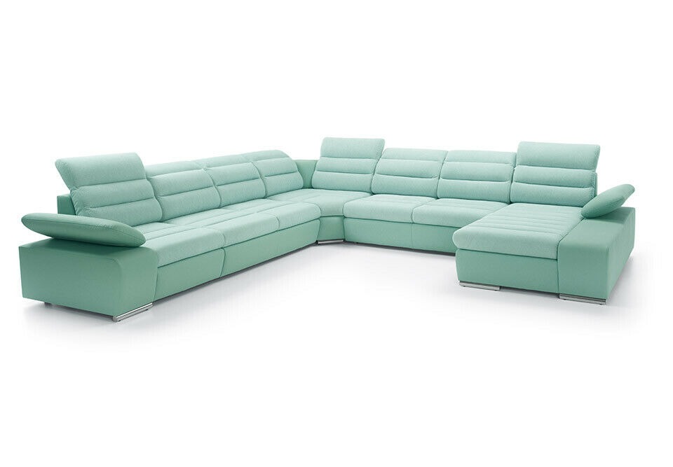 Ecksofa U-form Eckcouch Schlaffunktion Wohnlandschaft Sofa Couch Sofas