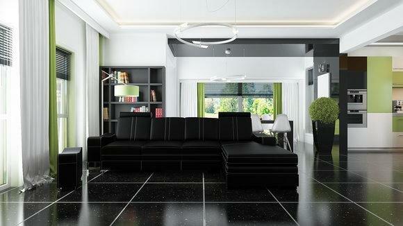 Ecksofa Franco L Ledersofa Sofa Couch Ecksofa Franco 3-OT