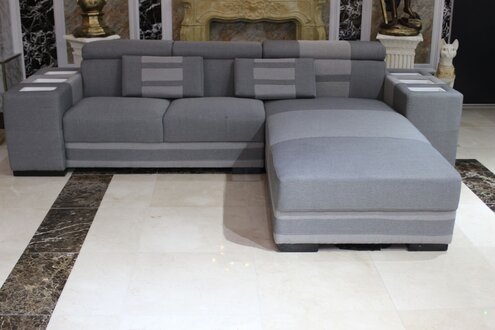 Sofa Stoff L Form Couch Wohnlandschaft Ecksofa Garnitur Modern Couchen Sofort