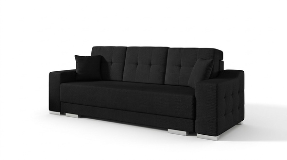 3 Sitz Sofa Couch Textil Stoff Bettfunktion Schlafsofa Neu Polster Garnitur Neu