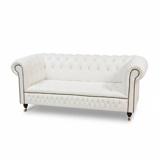 3 Sitzer Chesterfield Couch Sitz Textil Stoff Couchen Sofas Sofa Polster