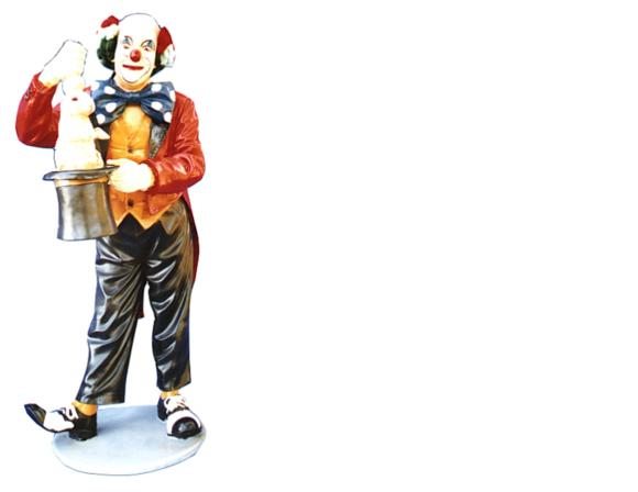 Design Clownmagier Figur Statue Skulptur Figuren Skulpturen Dekoration