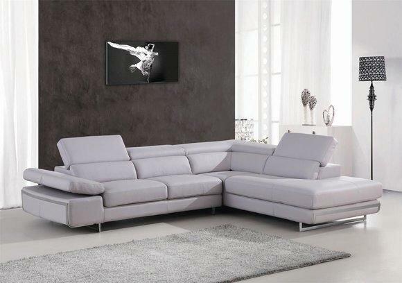 Ecksofa Multifunktion Couch Medien TV Sofa Couch Ledersofa Wohnlandschaft