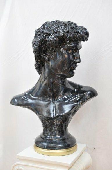 Design Büste Adam Figur Statue Skulptur Figuren Dekoration Skulpturen
