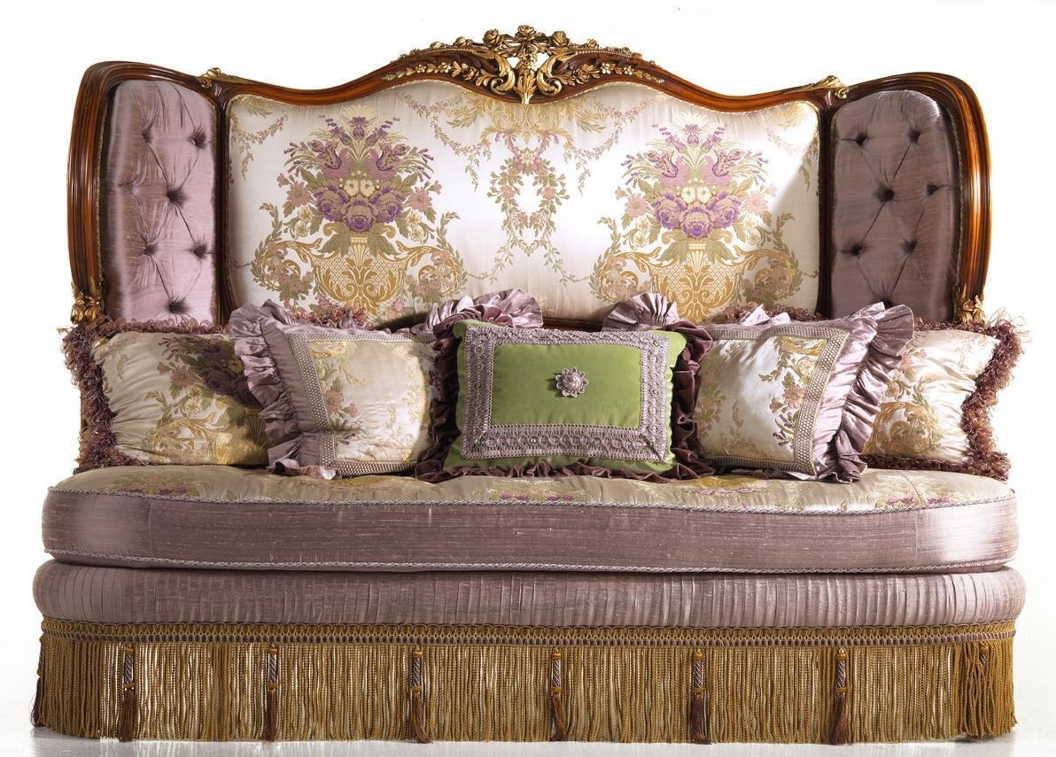 Klassisches Dreisitzer-Sofa, Polstermöbel, Lila Sofa, Chesterfield, 3 Sitze