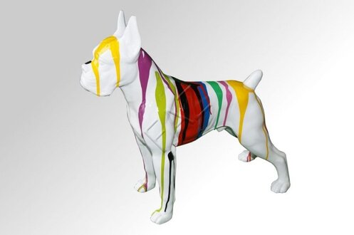 Design Hund Figur Statue Skulptur Dekoration Skulpturen Figuren Abstrakt Deko