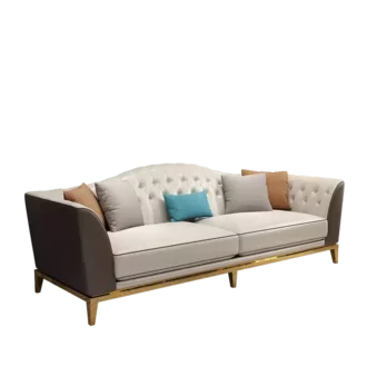 Chesterfield Edelstahl Couch Sitz Leder Wohnzimmer Polster Sofa 3+2 Garnitur