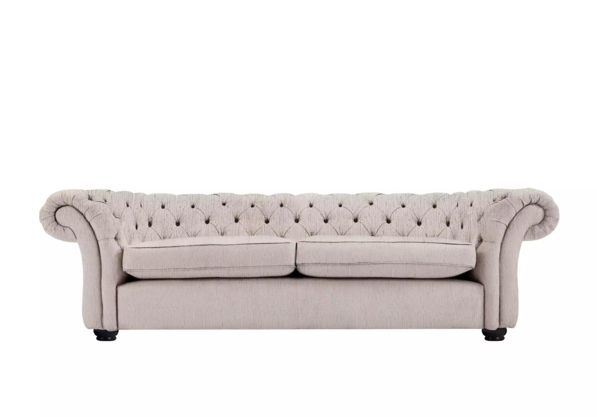 Design Leder Sofa Couch - Chesterfield Polster Dreisitzer 244cm Neu