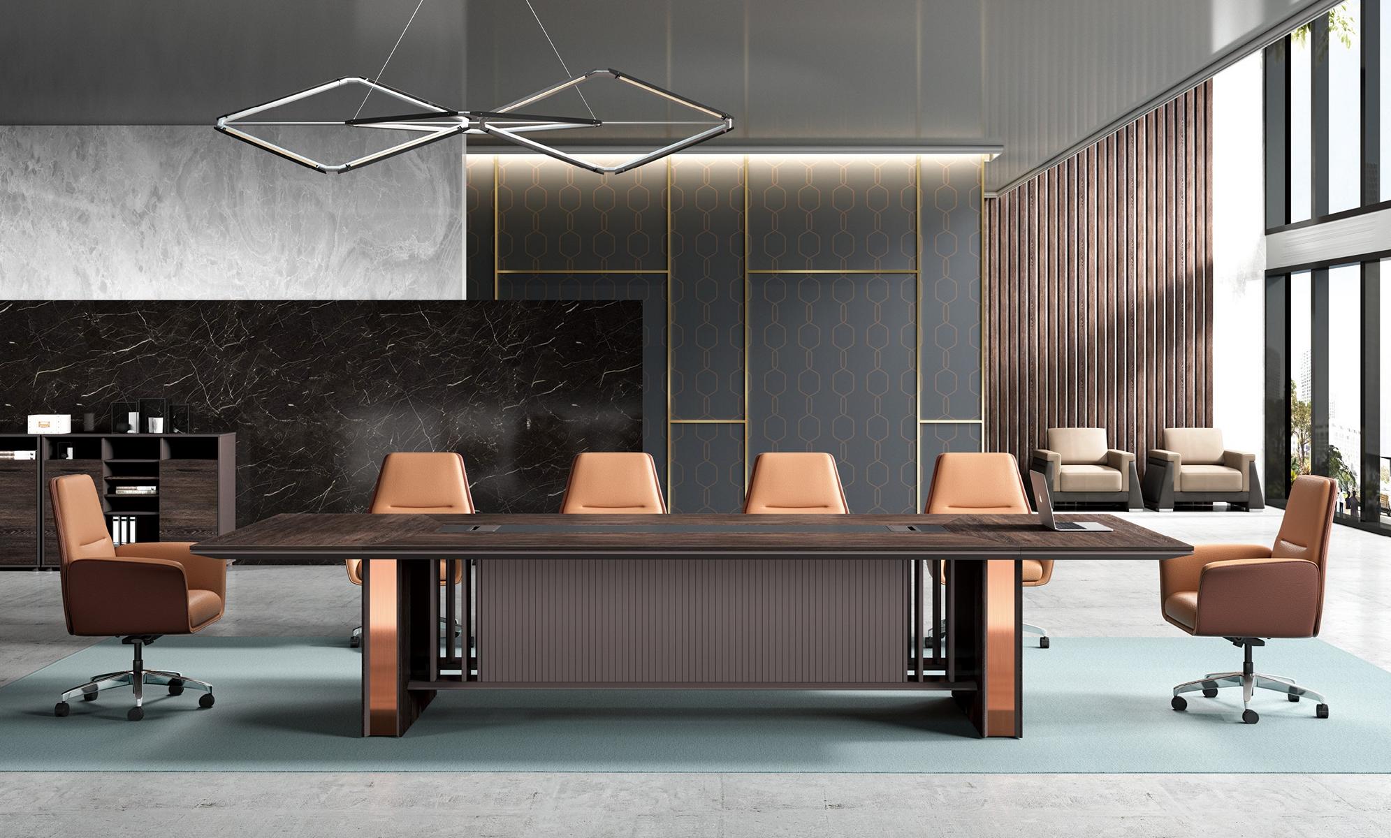 Büro Büromöbel Tische Besprechungs Konferenztische CEO Tisch 360cm Sofort