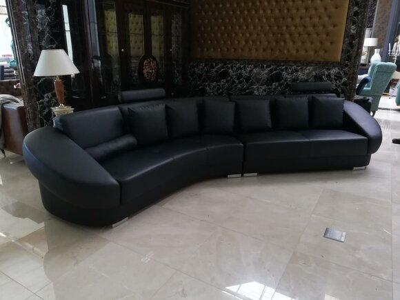 Luxus Ecksofa L-Form Garnitur Leder Ledersofa Sitz Wohnzimmer Ecke Sofa Sofort