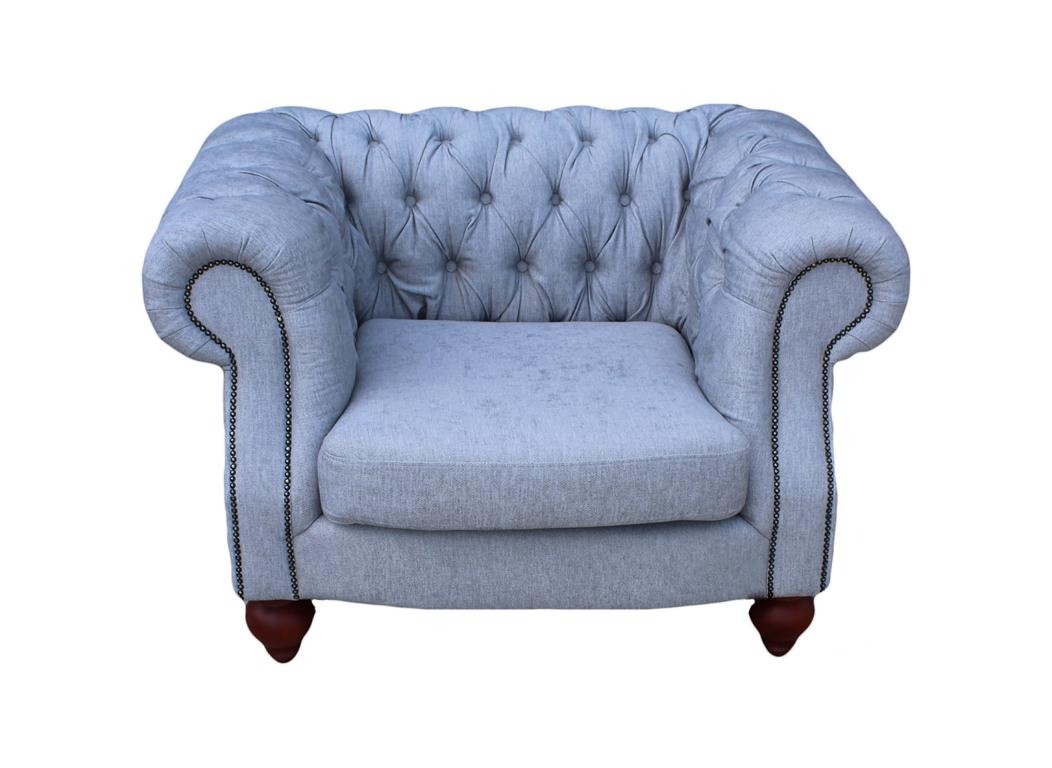 Chesterfield 1 Sitzer Stoff Wohnzimmercouch Sofa Couch Wohnzimmersofa Neu Sofort