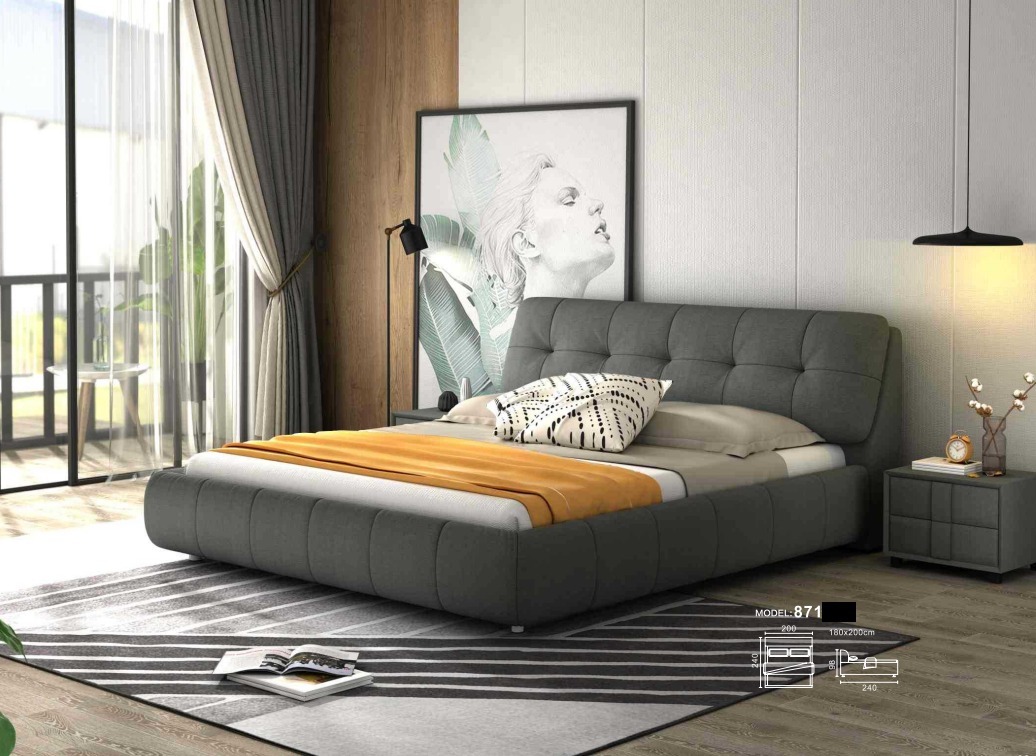 Design Polster Bett Betten Leder Doppel Hotel Ehe Schlafzimmer